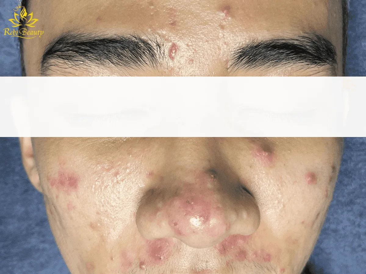 Mụn ẩn thường xuất hiện ở trán, má và cằm 