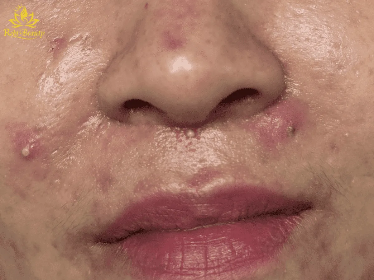 Mụn viêm là dấu hiệu của việc da không được chăm sóc đúng cách