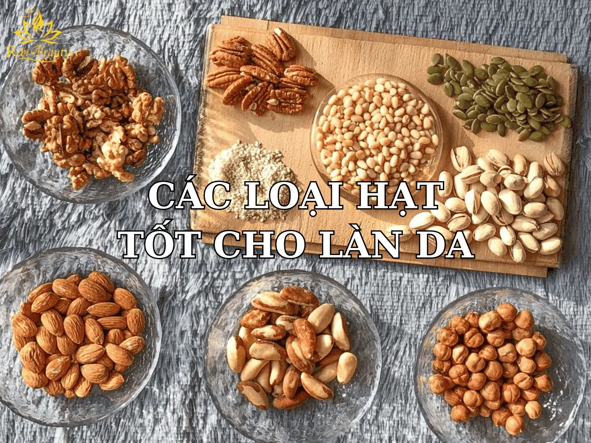 Thực phẩm chứa nhiều omega-3 như cá hồi, cá thu và các loại hạt rất tốt cho da