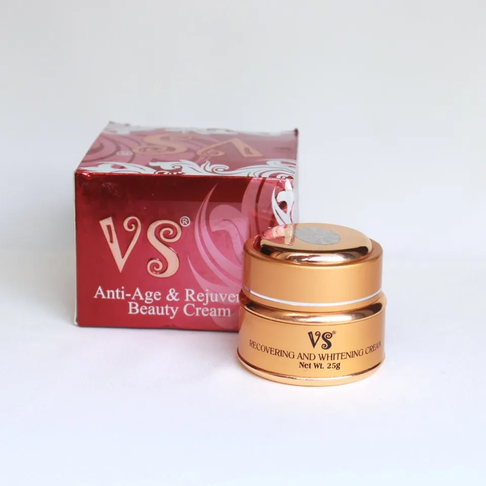 Kem dưỡng trắng da và chống lão hóa của Nhật Kem VS hộp màu vàng