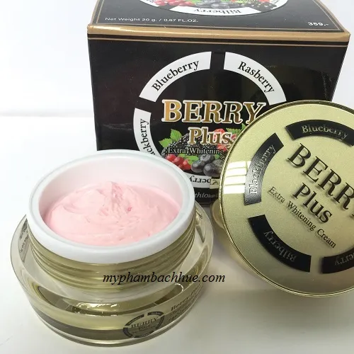 Kem trị mụn nám tàn nhang trắng Berry Plus giúp cải thiện làn da