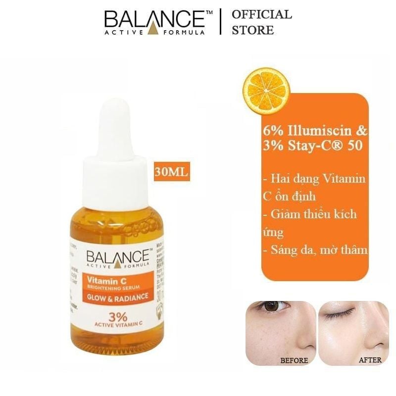 Serum Trị Thâm Mụn Tốt Nhất: Hướng Dẫn Chọn & Top Sản Phẩm Serum Balance Dưỡng Trắng Da Mờ Thâm Balance Active Formula Vitamin C – THẾ GIỚI SKINFOOD