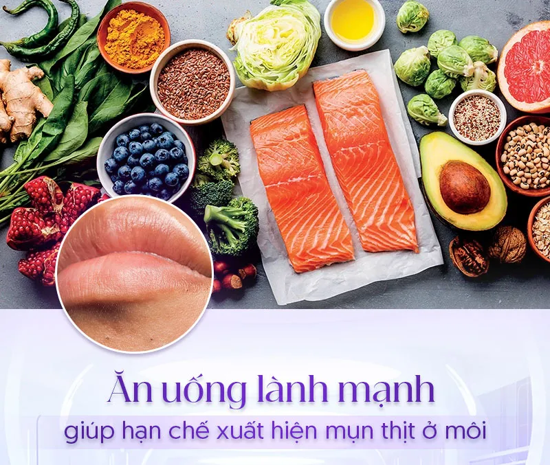 Biện pháp thay đổi lối sống hỗ trợ cách trị mụn thịt ở môi
